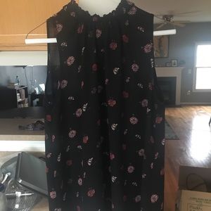 LOFT Short Sleeve Chiffon Top